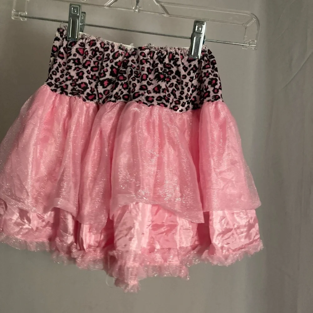 Animal print sparkle skirt one size fits all elastic